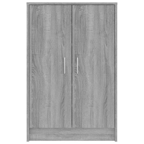 Skoskab 60x35x92 cm konstrueret træ grå sonoma-eg