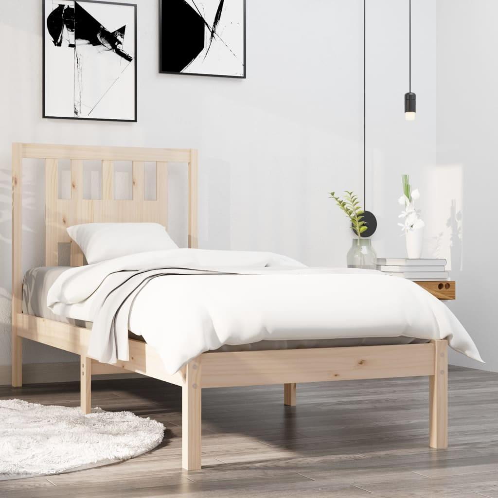 Sengeramme 90x190 cm massivt træ