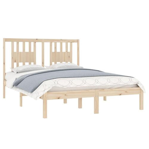 Sengeramme 135x190 cm massivt træ