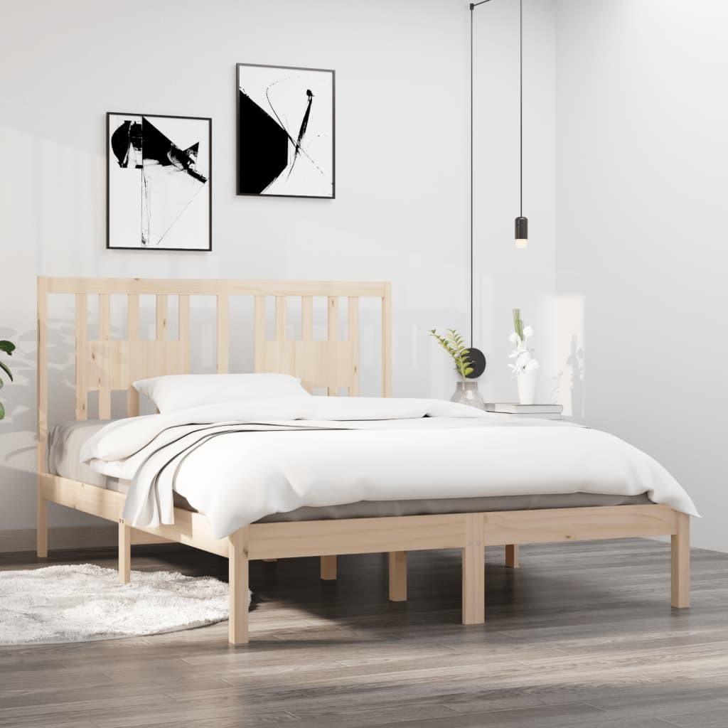 Sengeramme 120x200 cm massivt fyrretræ