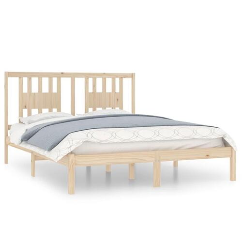Sengeramme 160x200 cm massivt fyrretræ