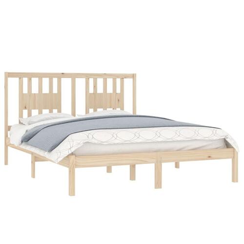 Sengeramme 160x200 cm massivt fyrretræ