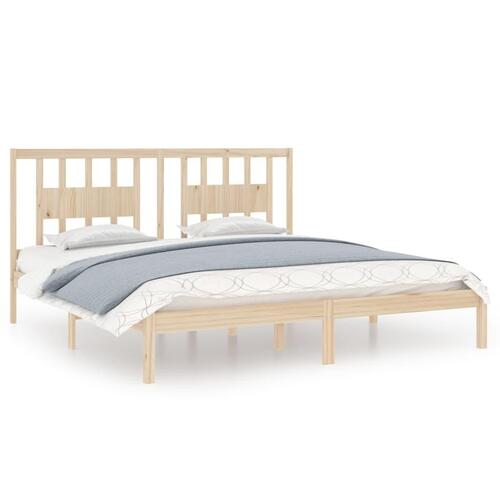 Sengeramme 200x200 cm massivt fyrretræ