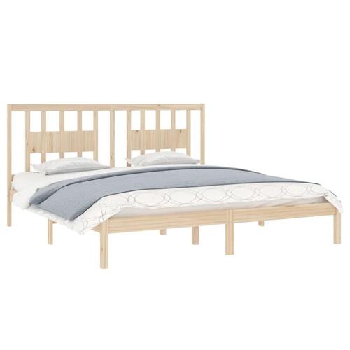 Sengeramme 200x200 cm massivt fyrretræ