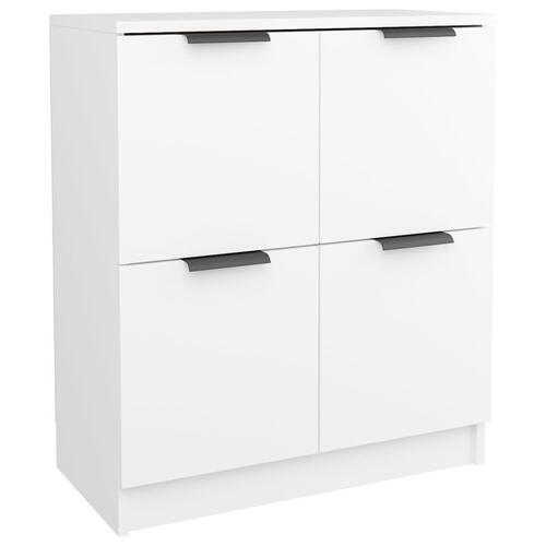 Skænke 2 stk. 60x30x70 cm konstrueret træ hvid
