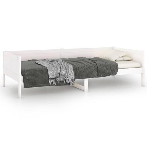 Daybed 90x200 cm massivt fyrretræ hvid