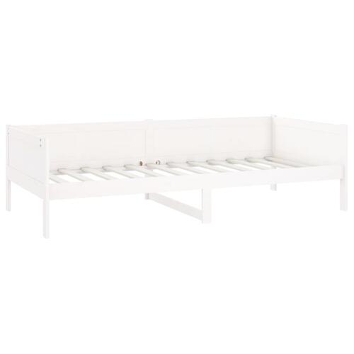 Daybed 90x200 cm massivt fyrretræ hvid