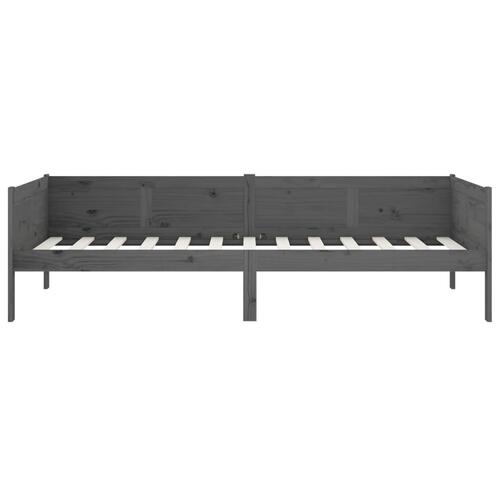 Daybed 90x200 cm massivt fyrretræ grå