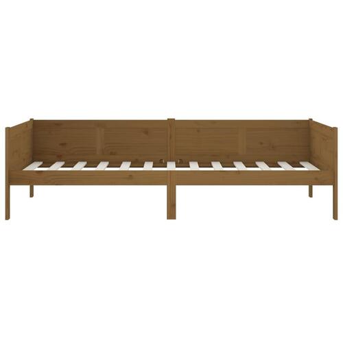 Daybed 90x200 cm massivt fyrretræ gyldenbrun