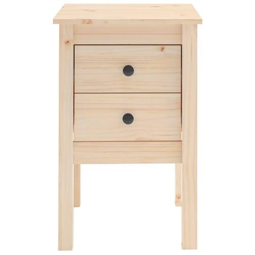 Sengebord 40x35x61,5 cm massivt fyrretræ