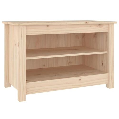 Skobænk 70x38x45,5 cm massivt fyrretræ