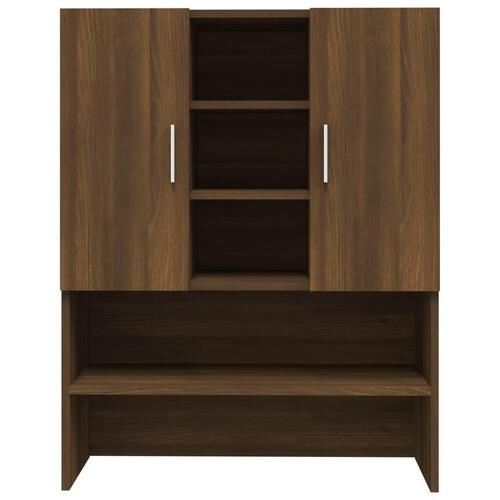 Vaskemaskineskab 70,5x25,5x90 cm brun egetræsfarve
