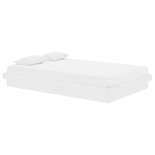 Sengeramme 120x190 cm Small Double massivt træ hvid