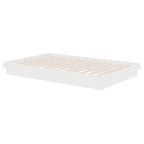 Sengeramme 120x190 cm Small Double massivt træ hvid