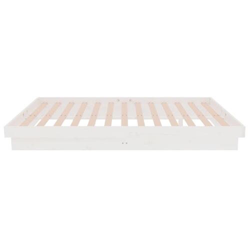 Sengeramme 120x190 cm Small Double massivt træ hvid