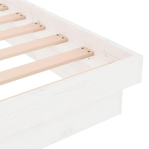 Sengeramme 120x190 cm Small Double massivt træ hvid