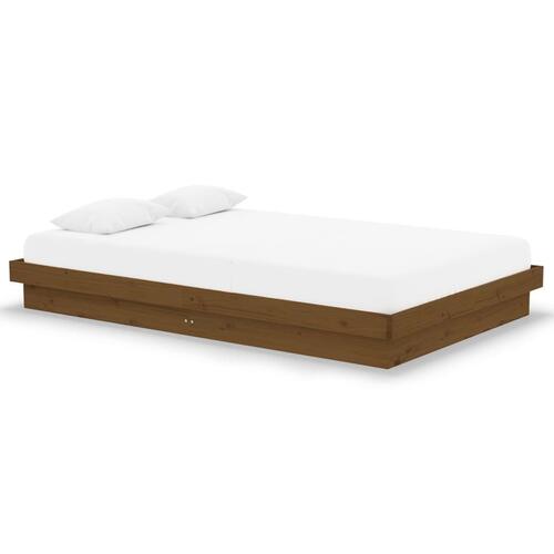 Sengeramme 120x190 cm Small Double massivt træ gyldenbrun