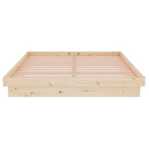 Sengeramme 135x190 cm massivt træ