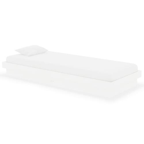 Sengeramme 75x190 cm Small Single massivt træ hvid
