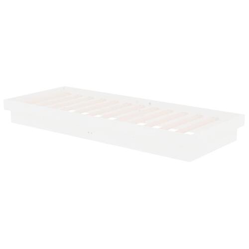 Sengeramme 75x190 cm Small Single massivt træ hvid