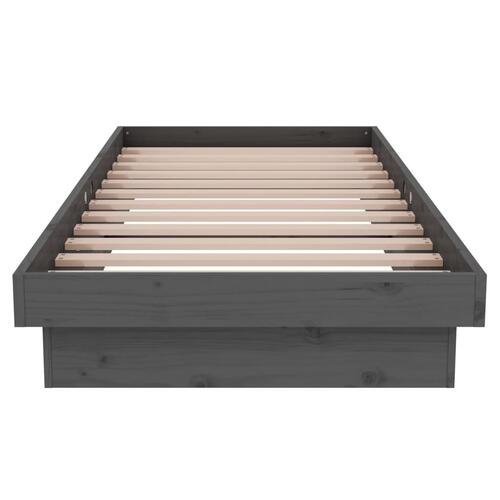 Sengeramme 75x190 cm Small Single massivt træ grå