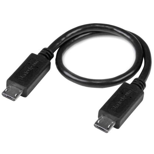 Startech Micro USB-kabel OTG (han/han) - sort