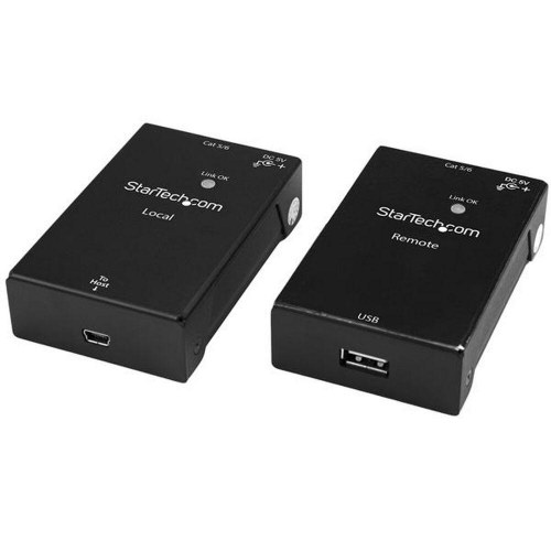 Startech USB2001EXTV USB-forlænger over Cat5/6 - Sort