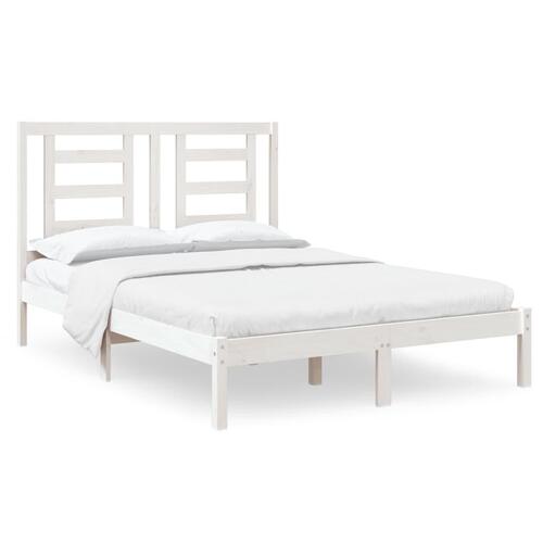 Sengeramme 120x190 cm Small Double massivt træ hvid