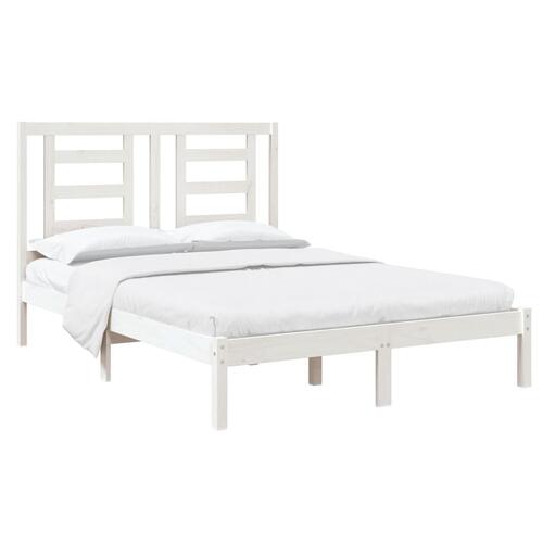 Sengeramme 120x190 cm Small Double massivt træ hvid