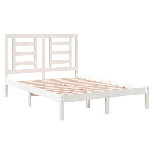 Sengeramme 120x190 cm Small Double massivt træ hvid