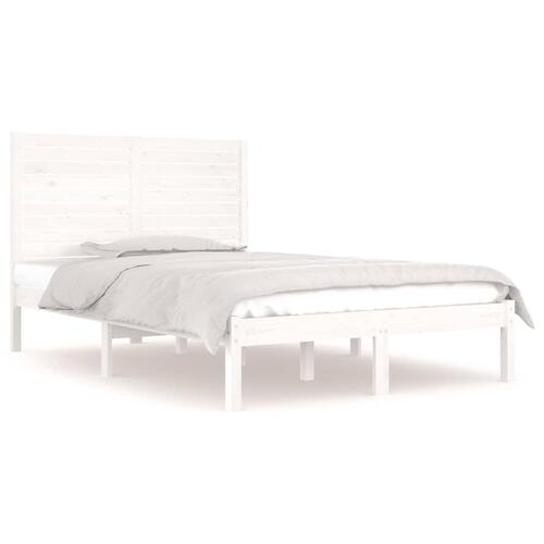 Sengeramme 120x190 cm Small Double massivt træ hvid