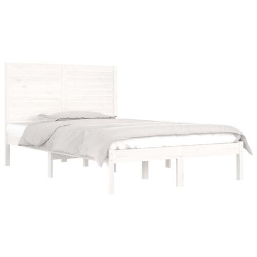Sengeramme 120x190 cm Small Double massivt træ hvid