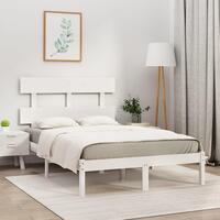 Sengeramme 120x190 cm Small Double massivt træ hvid