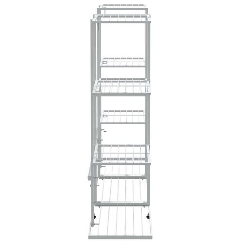 Blomsterstativ 94,5x25x89 cm jern hvid