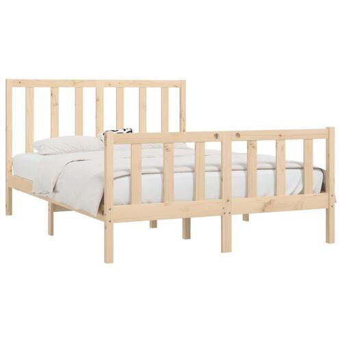 Sengeramme 135x190 cm massivt træ