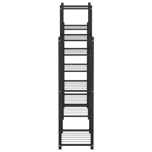 Blomsterstativ 85x25x100 cm jern sort