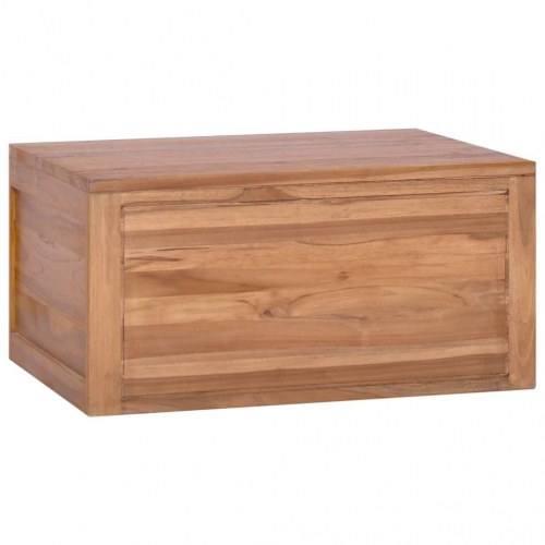 Væghængt badeværelsesskab 60×45×30 cm i massivt teaktræ