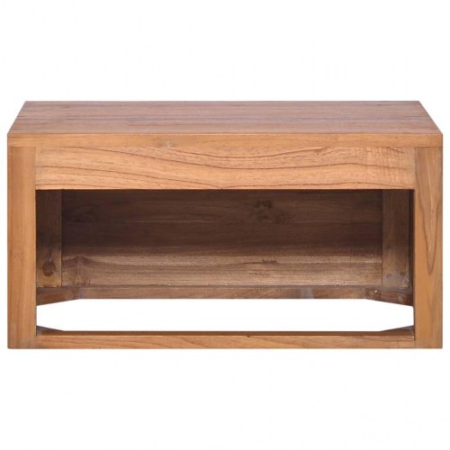 Væghængt badeværelsesskab 60×45×30 cm i massivt teaktræ