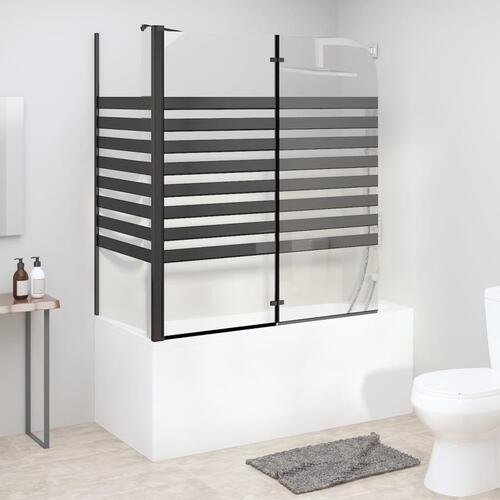 Brusevæg 120x68x130 cm hærdet glas stribet