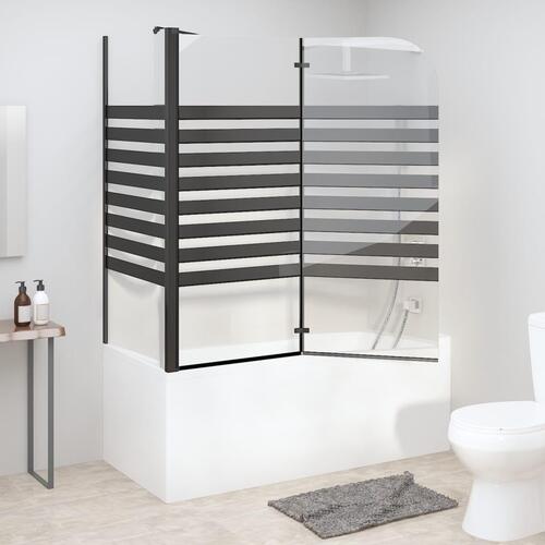Brusevæg 120x68x130 cm hærdet glas stribet