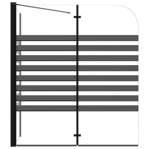 Brusevæg 120x68x130 cm hærdet glas stribet