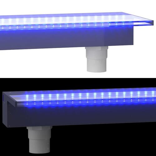 Vandfald med RGB LED'er 90 cm akryl
