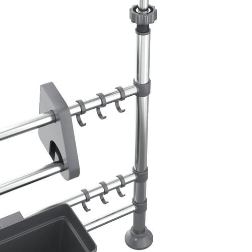 Justerbart køkkenstativ aluminium