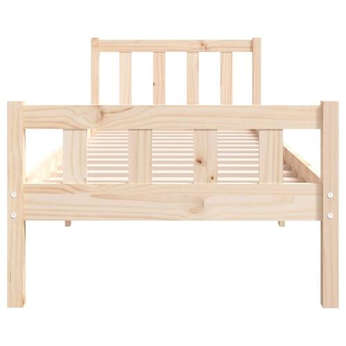 Sengeramme 75x190 cm massivt træ