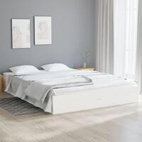Sengeramme 120x190 cm Small Double massivt træ hvid