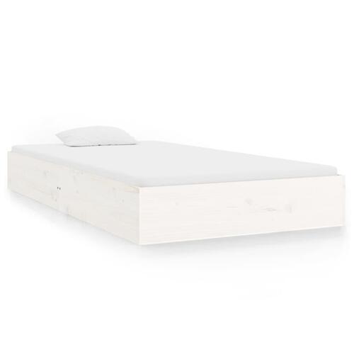 Sengeramme 100x200 cm massivt træ hvid