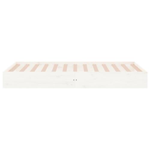 Sengeramme 100x200 cm massivt træ hvid
