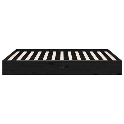 Sengeramme 120x190 cm Small Double massivt træ sort