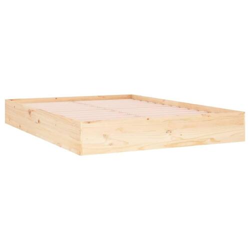 Sengeramme 135x190 cm massivt træ