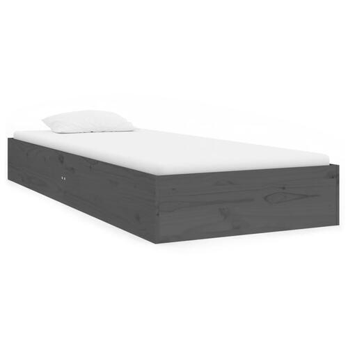 Sengeramme 75x190 cm Small Single massivt træ grå